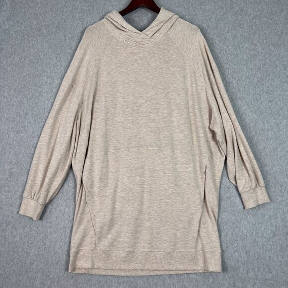 Lululemon Heathered Cashew Seek Stillness Hoodie Pullover Size L/XL - Picture 2 of 10